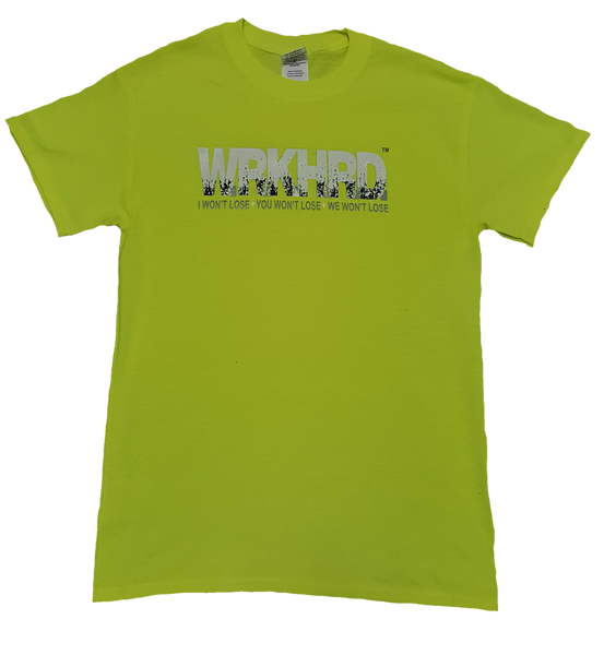 W.R.K.H.R.D. Neon Yellow Short Sleeve T-Shirt